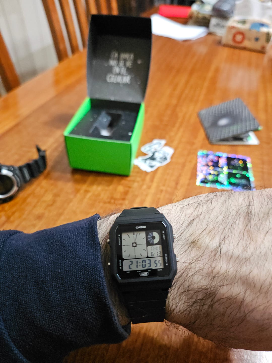 Customer photo review of Reloj Casio Vintage LF-20W-1ADF Twin-Graph Reissue Resina