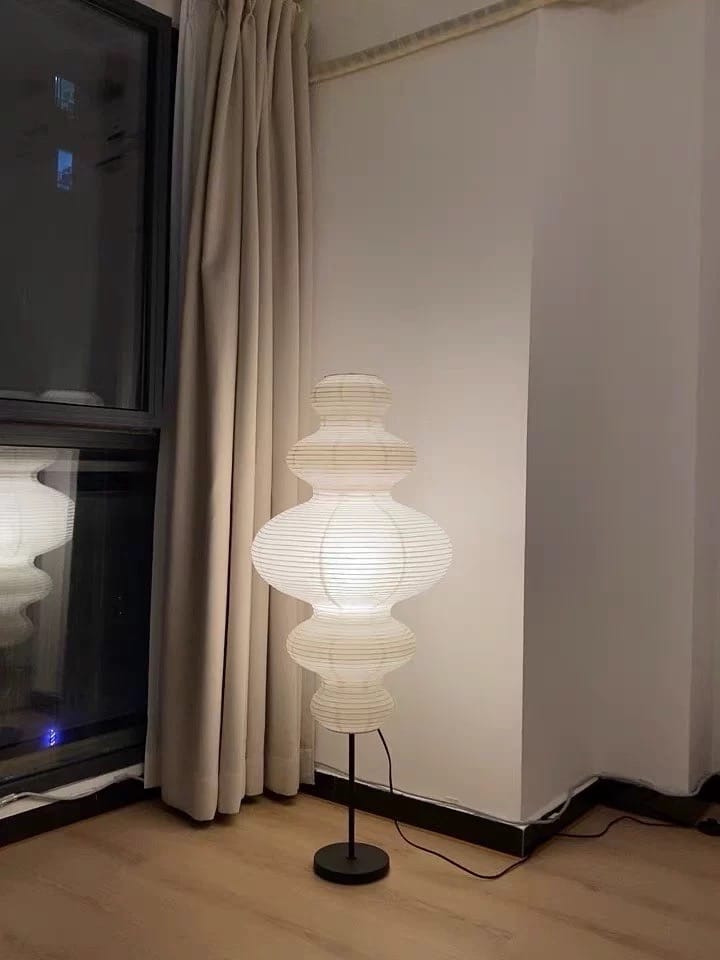 Customer photo review of Zephyr Paper Floor Lamp