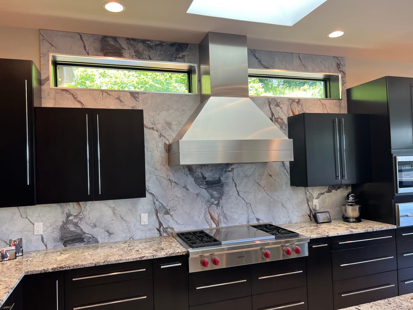 Customer photo review of Continental Carrara Marble Wall Panel 96" X 48"