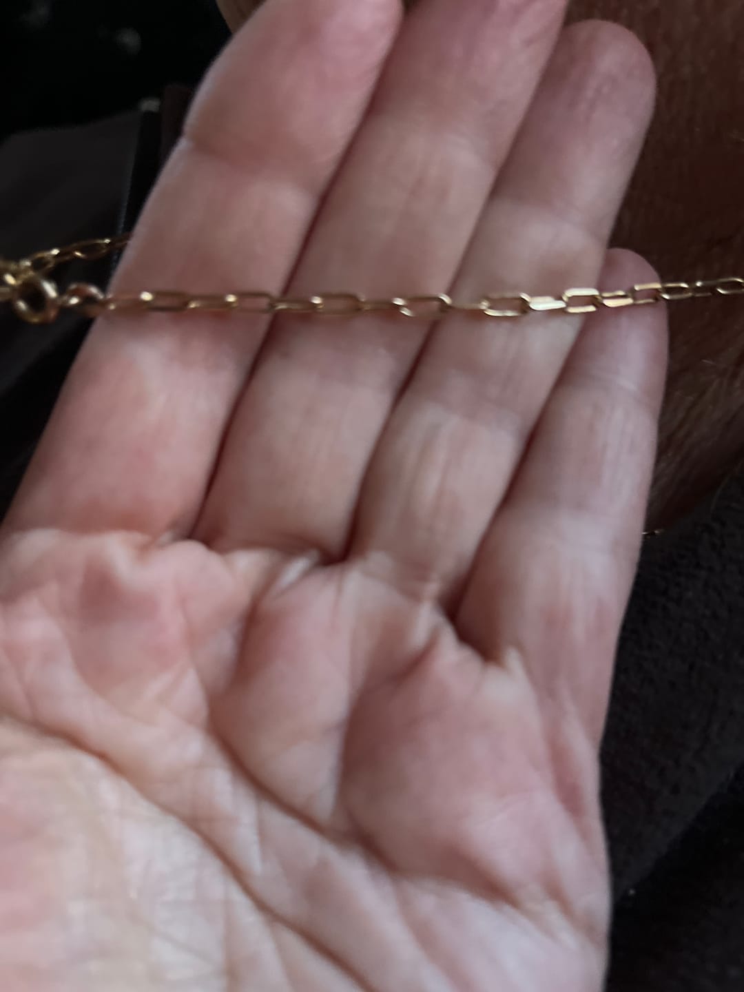 Customer photo review of Chaine plaqué or - Maille forçat