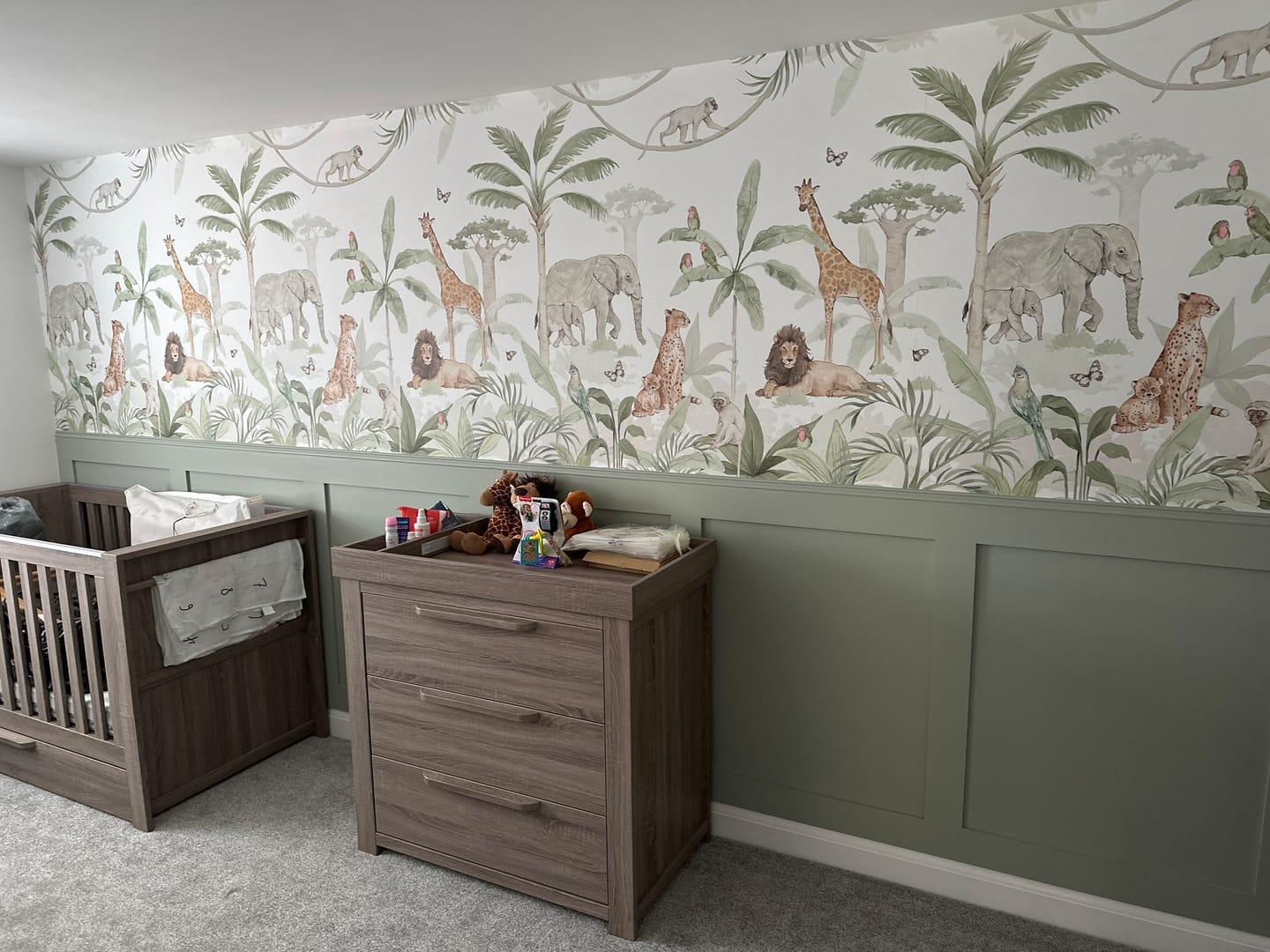 Customer photo review of African Safari Wallpaper Mural