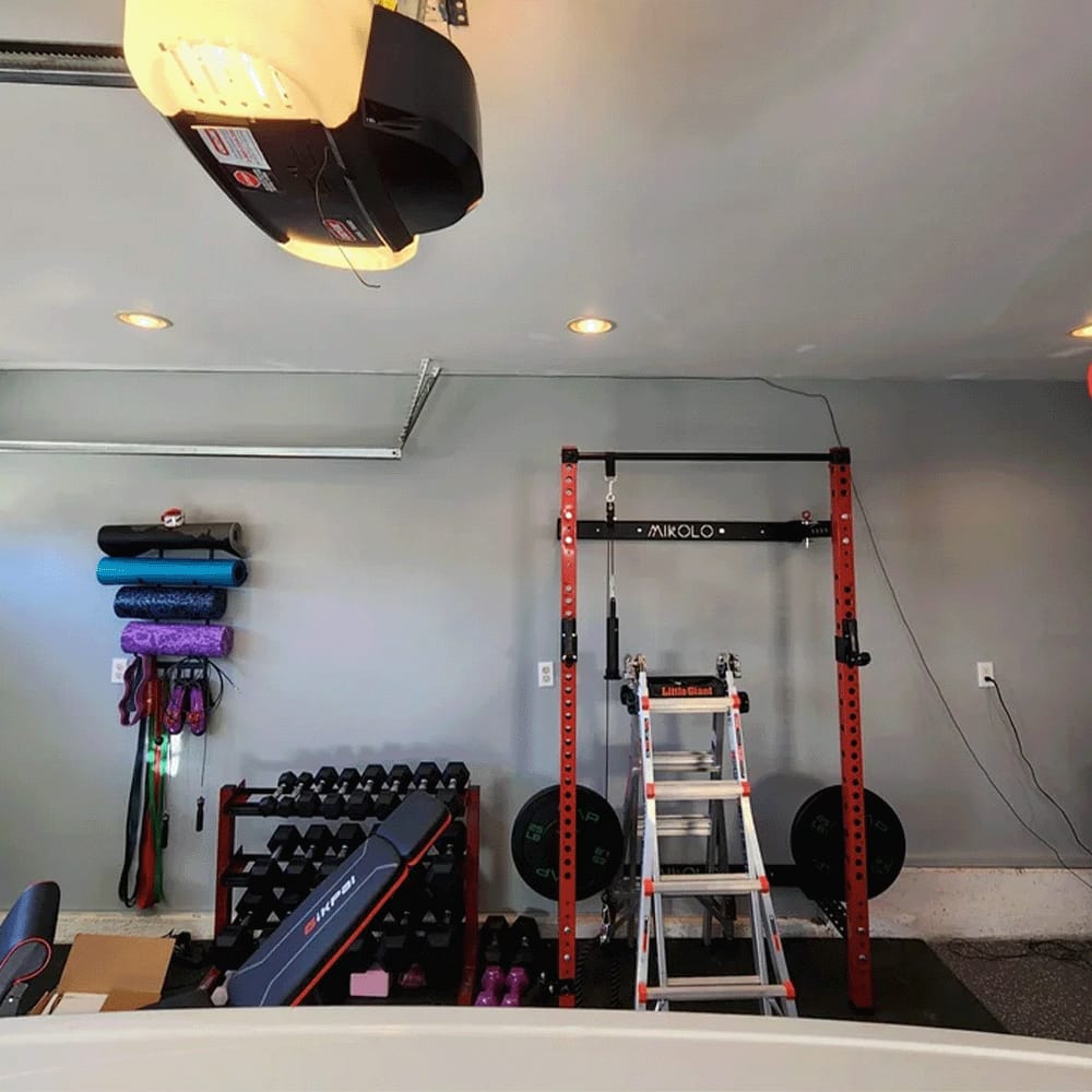 Customer photo review of FOLDGYM™ Wall Mounted Folding Squat Rack
