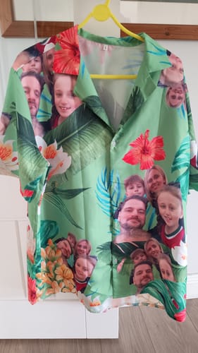 Customer photo review of Your photo - Personalised hawaiian shirt