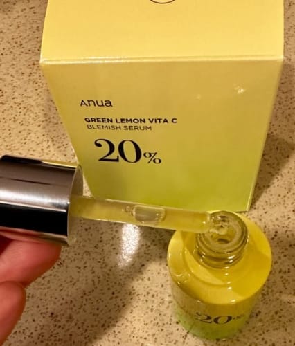 Customer photo review of GREEN LEMON VITAMIN C BLEMISH SERUM