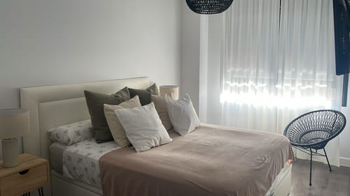 Customer photo review of Cabecero Aura de Tela | BLANCO