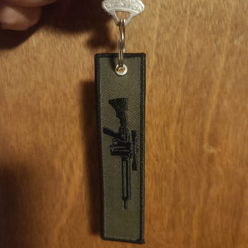 Customer photo review of Armed Jet Tag