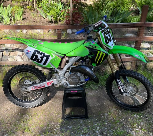 Customer photo review of Custom Seat Cover: 2003-2007 KX125/250