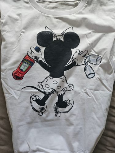 Customer photo review of APEROL MOUSE - Premium Shirt Damen