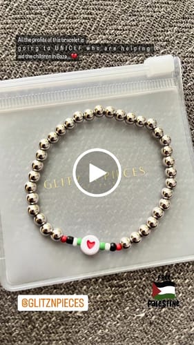 Customer video review of Palestine Bracelet