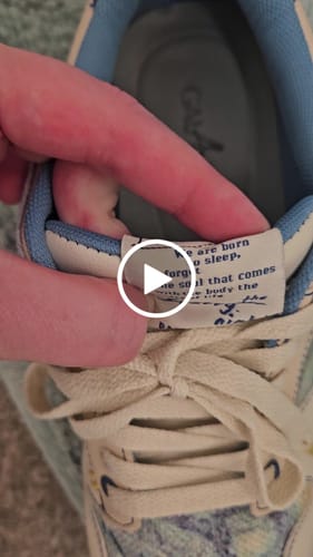 Customer video review of Van Gogh Starry Night inspired sneakers