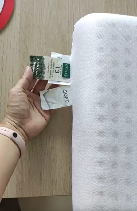 Customer photo review of Getha Award S Latex Pillow