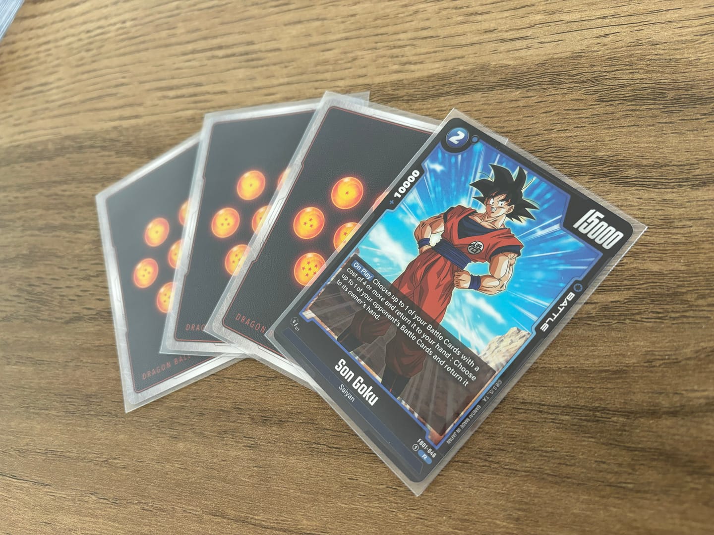 Customer photo review of Clear Matte Standard Size Card Sleeves