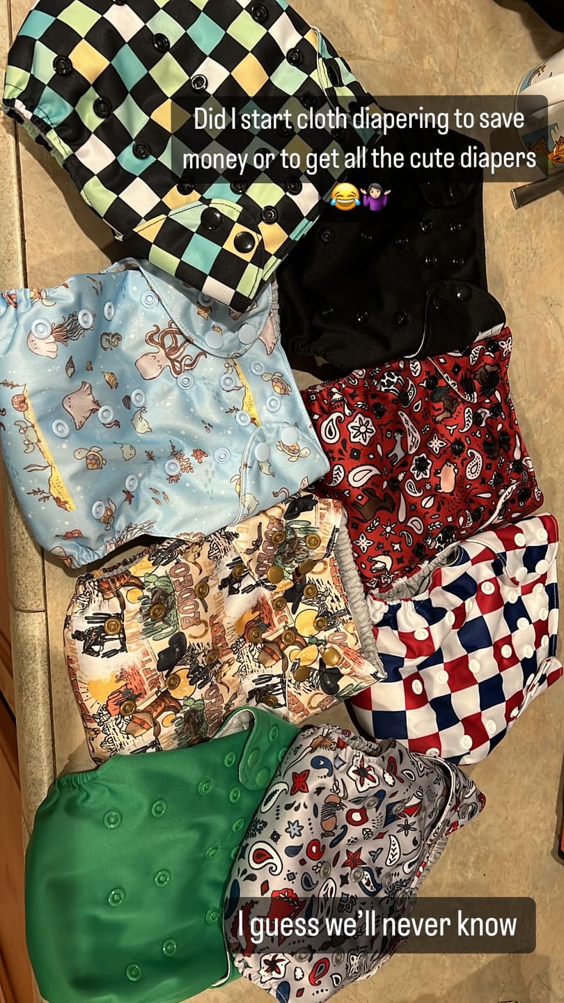 Customer photo review of Slim Fit Pocket Cloth Diaper