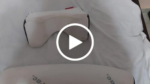 Customer video review of Neck and Back Exercise Pillow - Reduit