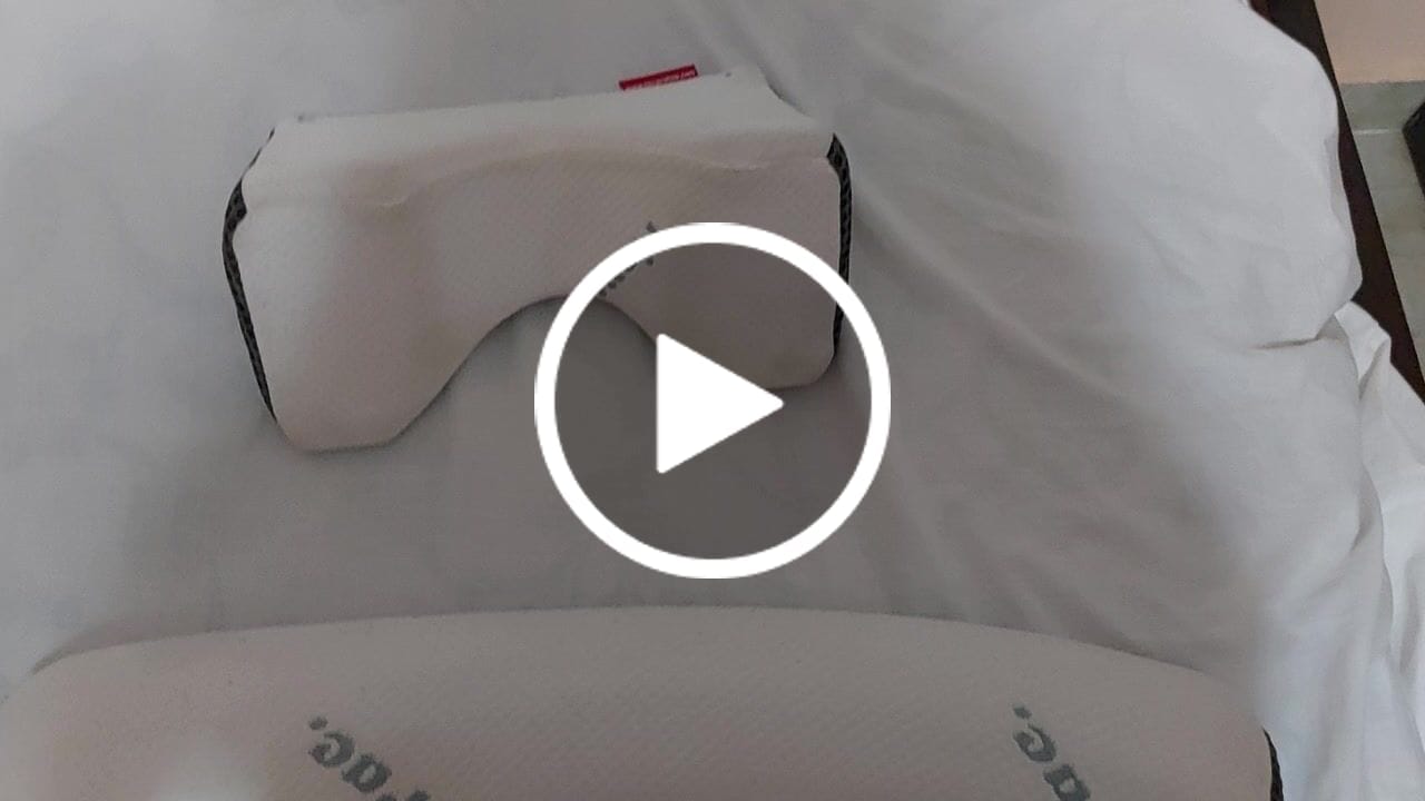 Customer video review of Neck and Back Exercise Pillow - Reduit