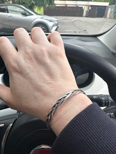 Customer photo review of FREE Today: Balance Energy Retro Twisted Design Cuff Bracelet Bangle