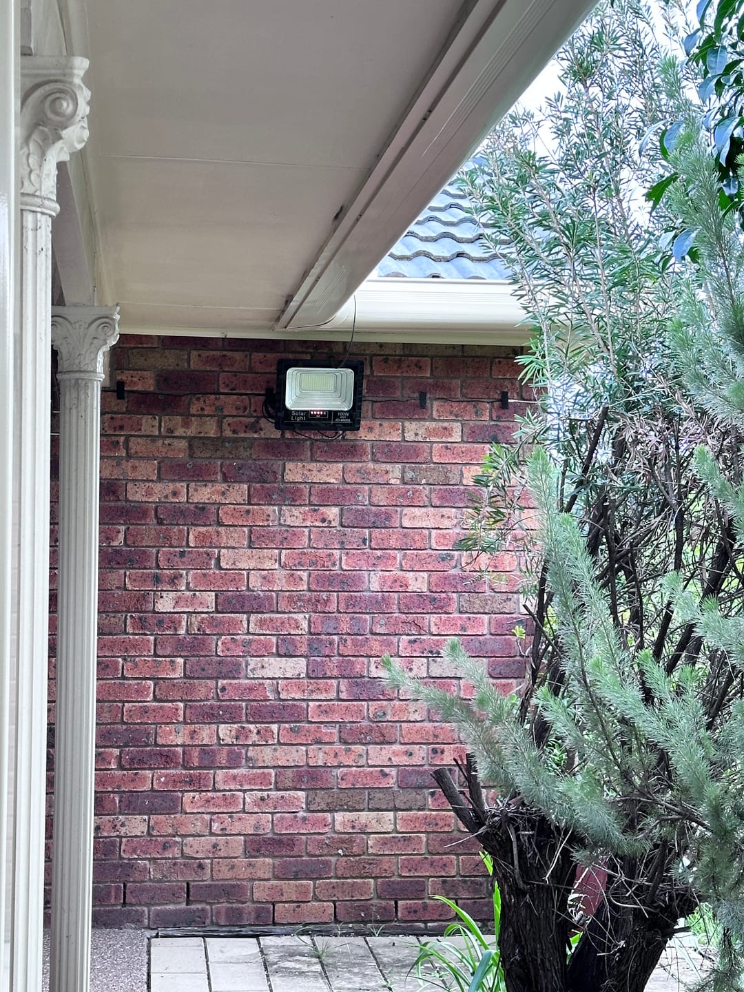 Customer photo review of 300W LED Solar Flood Light - Ultra Bright, 12-Hour Illumination, Tough Build