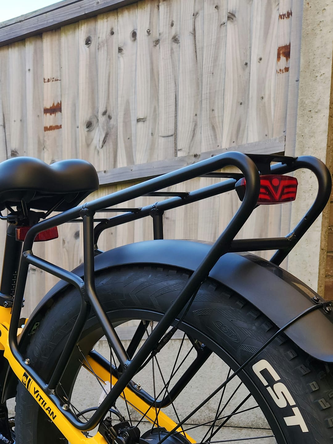 Customer photo review of Rear Rack + Rear Tail Light (for T7)