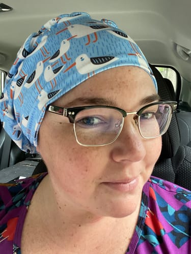 Customer photo review of Scrub Hat - Seagulls