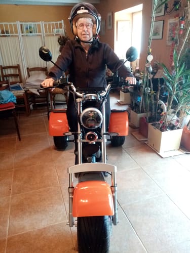 Customer photo review of Tricycle électrique 3 roues CP-3.0 – biplace compact, autonomie modulable (20 Ah / 40 Ah)