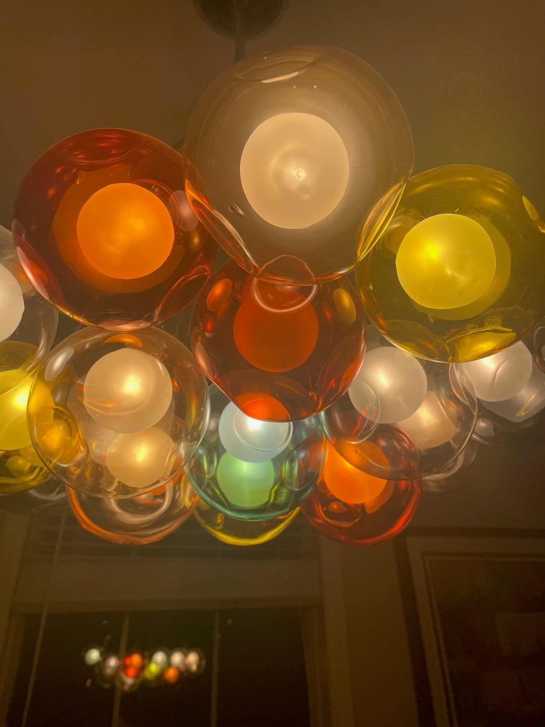Customer photo review of Modern Bubble Cluster Globes Pendant Lighting