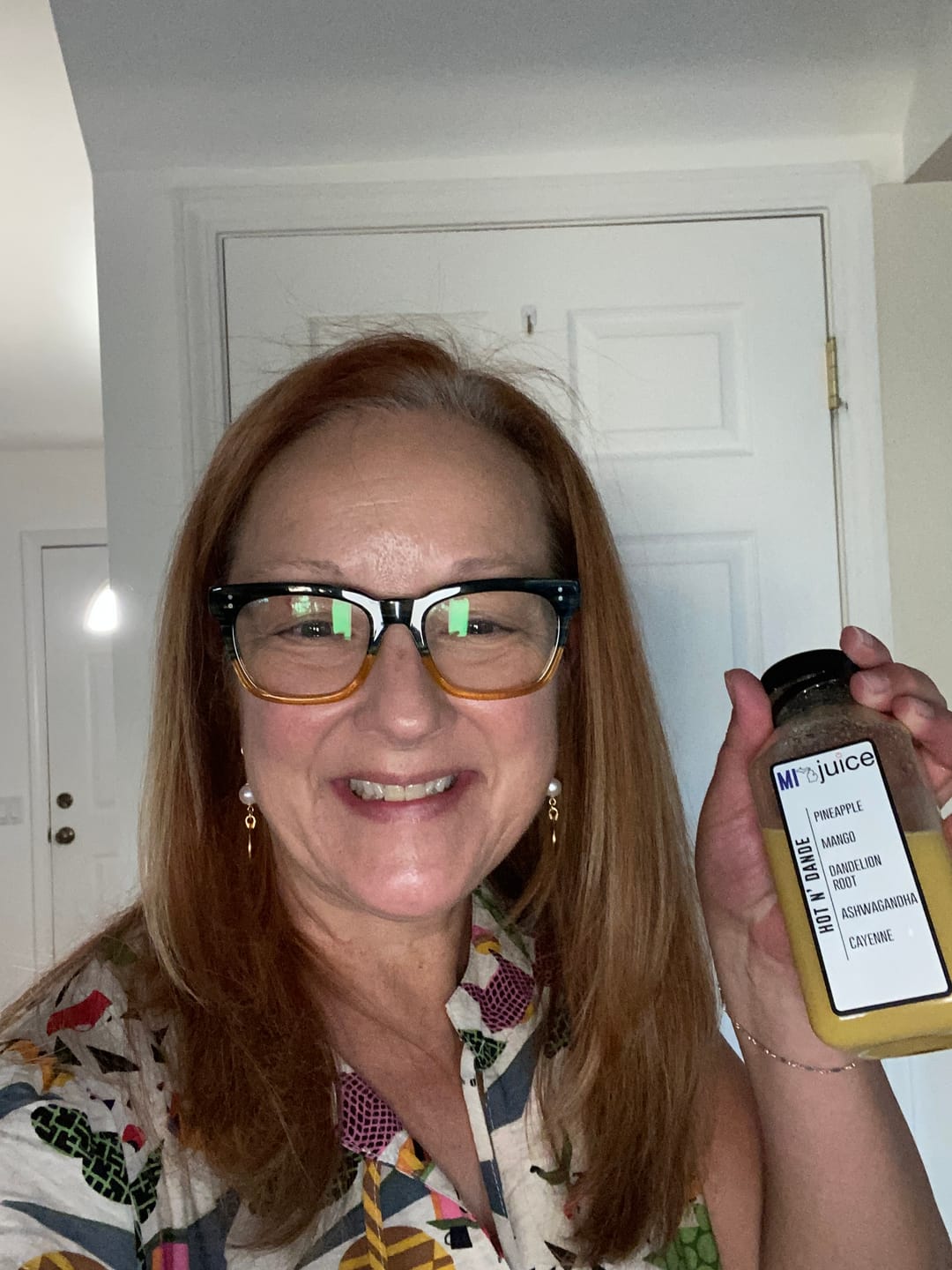 Customer photo review of Hot N' Dande (12 oz) Pineapple, Mango, Ashwagandha, Dandelion, Cayenne