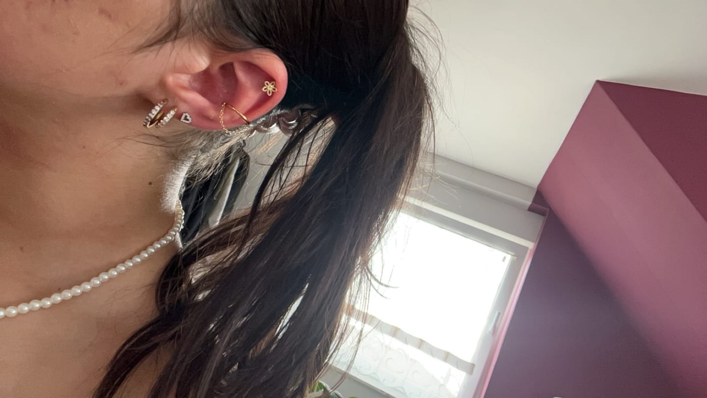 Customer photo review of Heart Piercing | Titan
