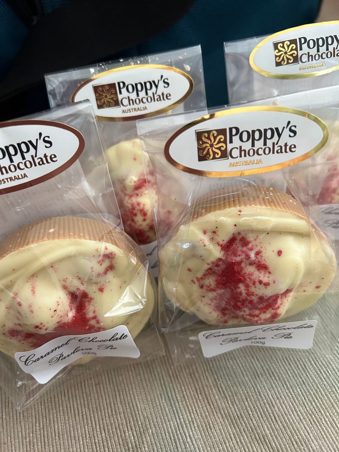 Customer photo review of Caramel Chocolate Pavlova Pie