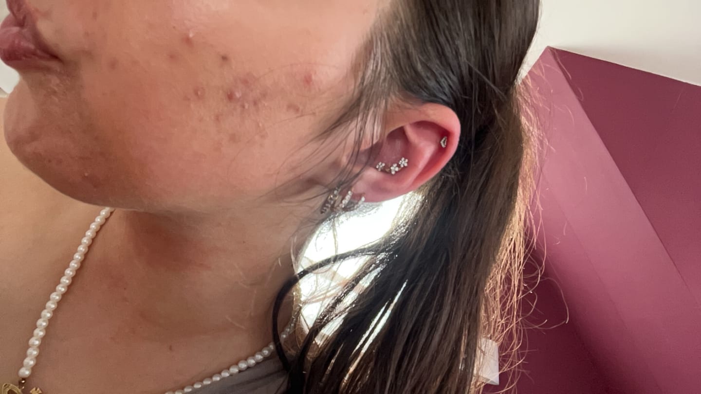 Customer photo review of Flowerish Piercing | Titan
