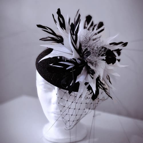 Customer photo review of Black Ivory Goose Peacock Feather Mount FM087