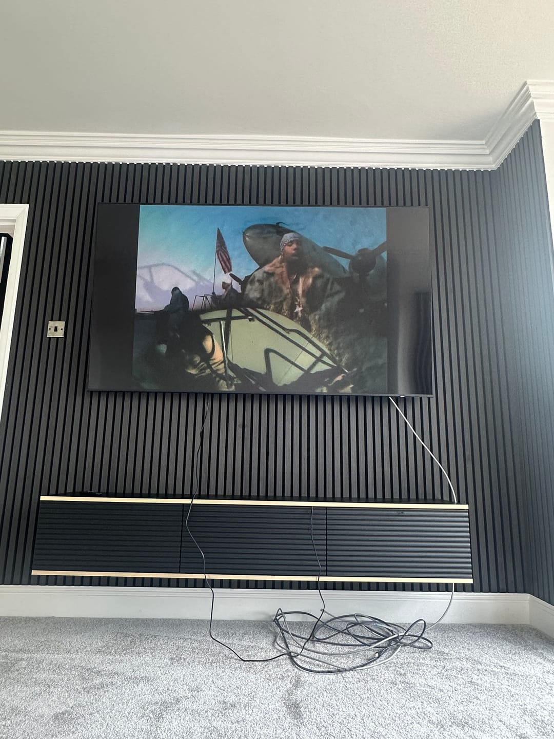 Customer photo review of Moro Floating TV Cabinet 175cm