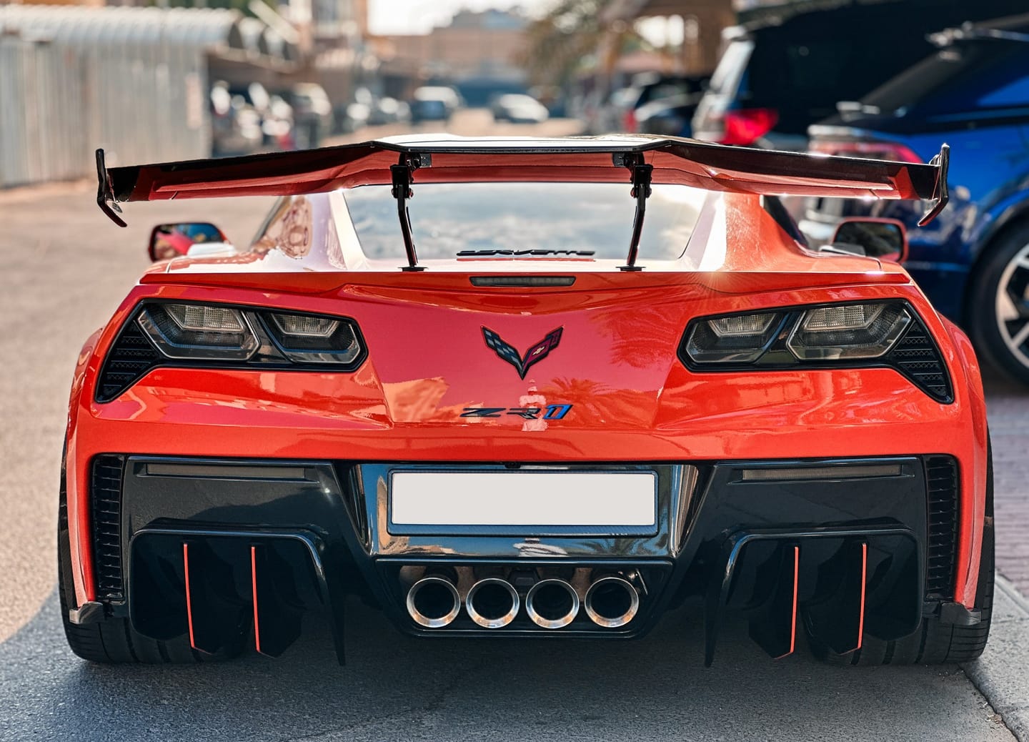 Customer photo review of Chevrolet Corvette C7 Add On Rear Bumper Diffuser
