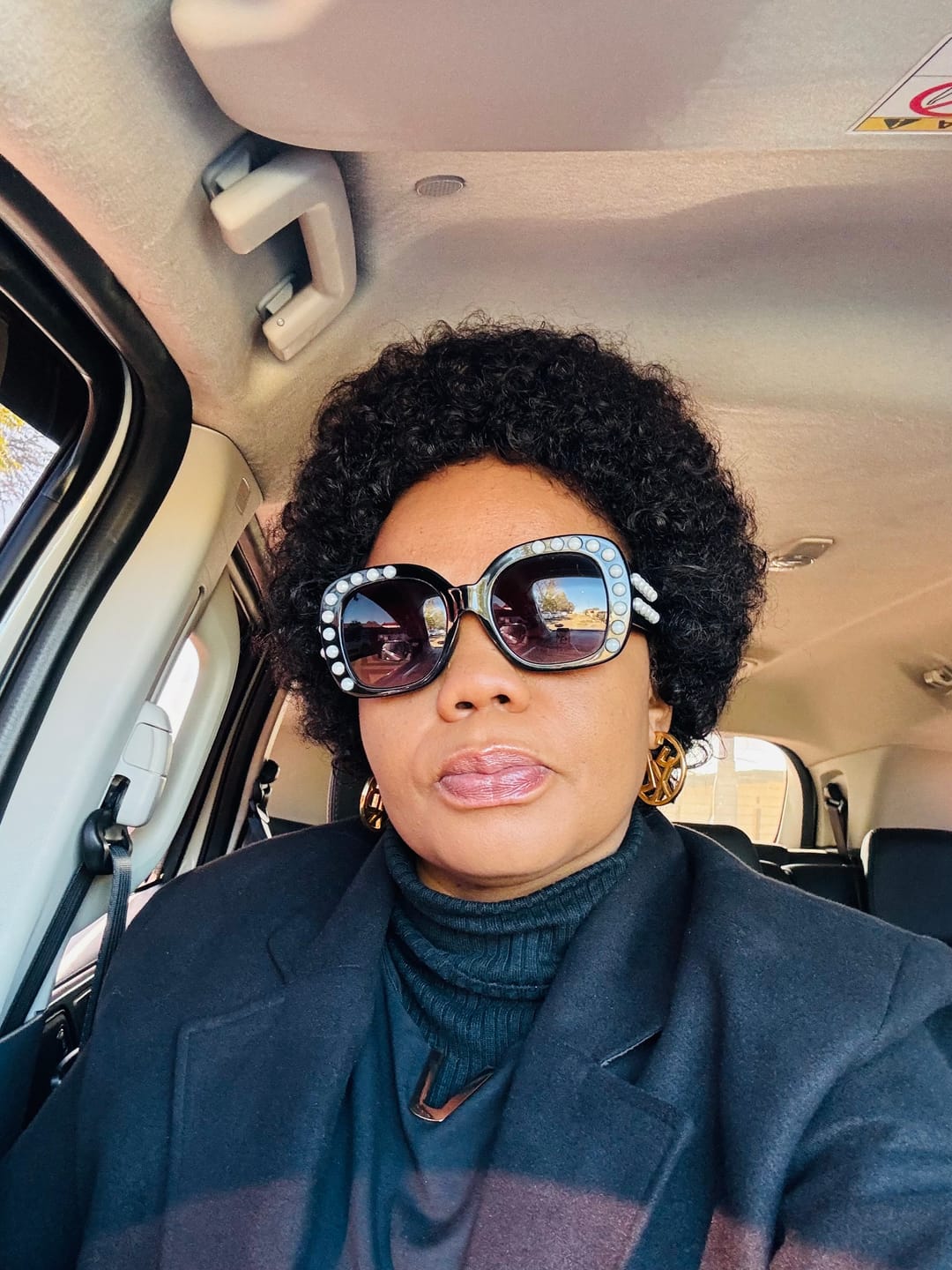 Customer photo review of Brazilian Curly Afro full Cap 8"