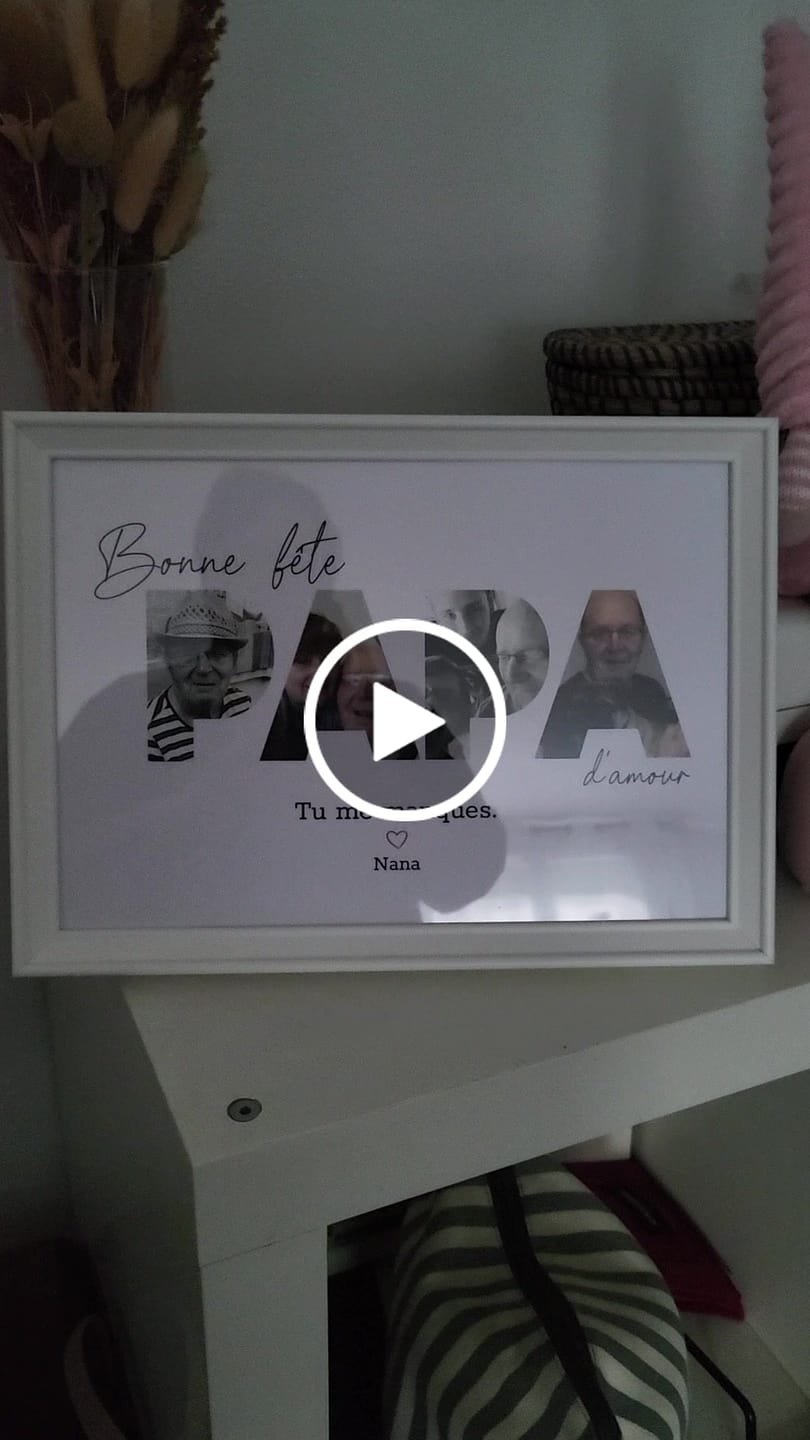 Customer video review of Bonne fête Papa - Affiche Personnalisée