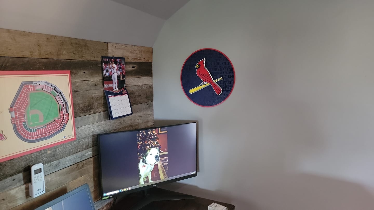 Customer photo review of St. Louis Cardinals CRAFT SERIES 3D Embossed Metal Wall Art