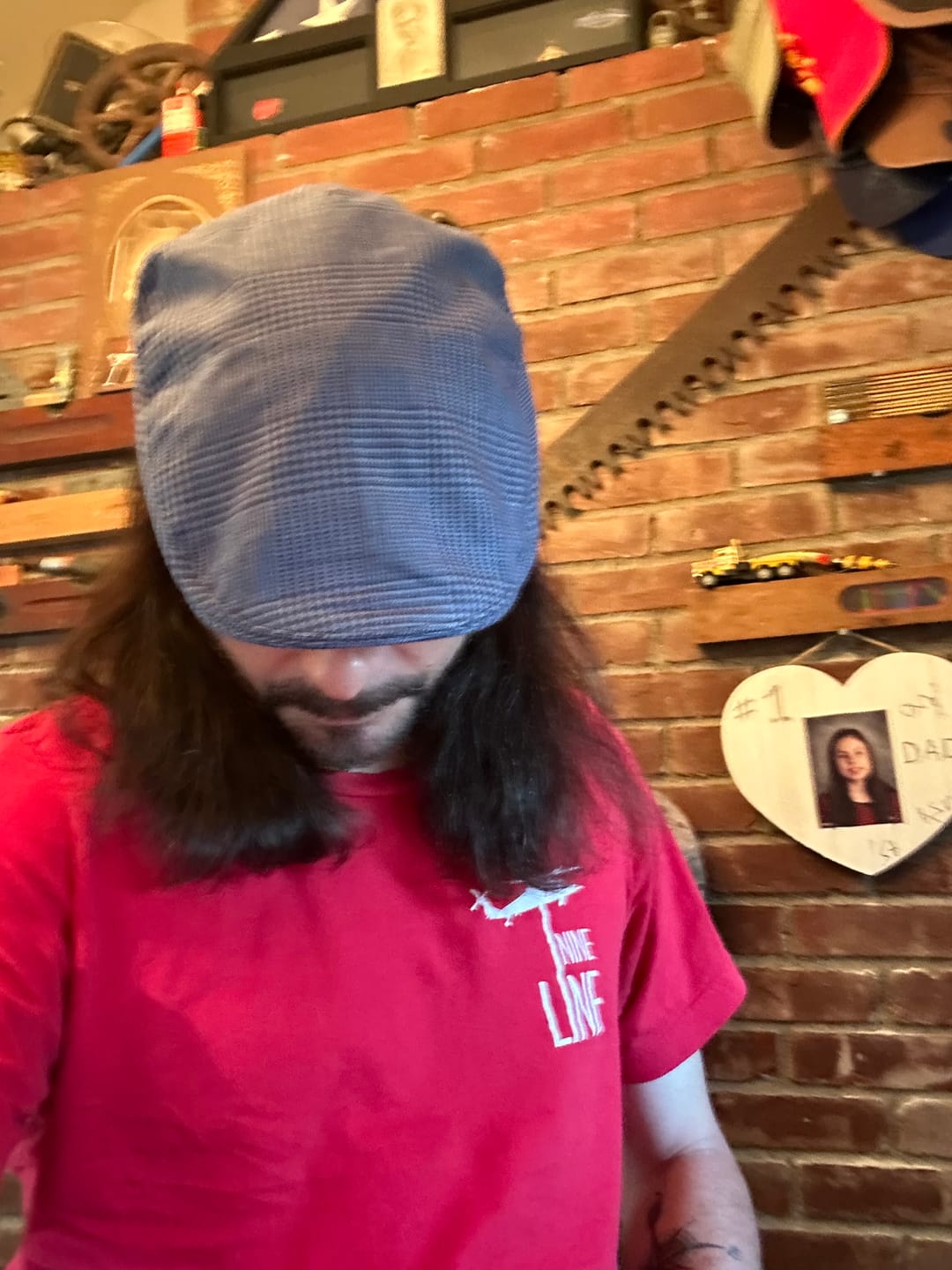 Customer photo review of Donegal Touring Cap Linen