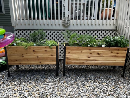 Customer photo review of Winter Covers for Raised Garden Beds