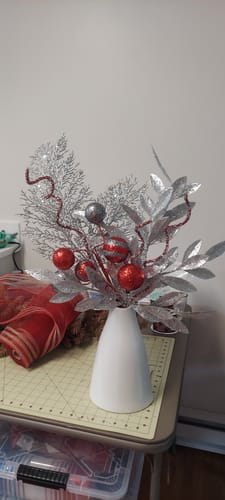 Customer photo review of 23.5" Bay Leaf Spray Silver XX088526