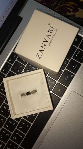Customer photo review of SERENE SAPPHIRE RING