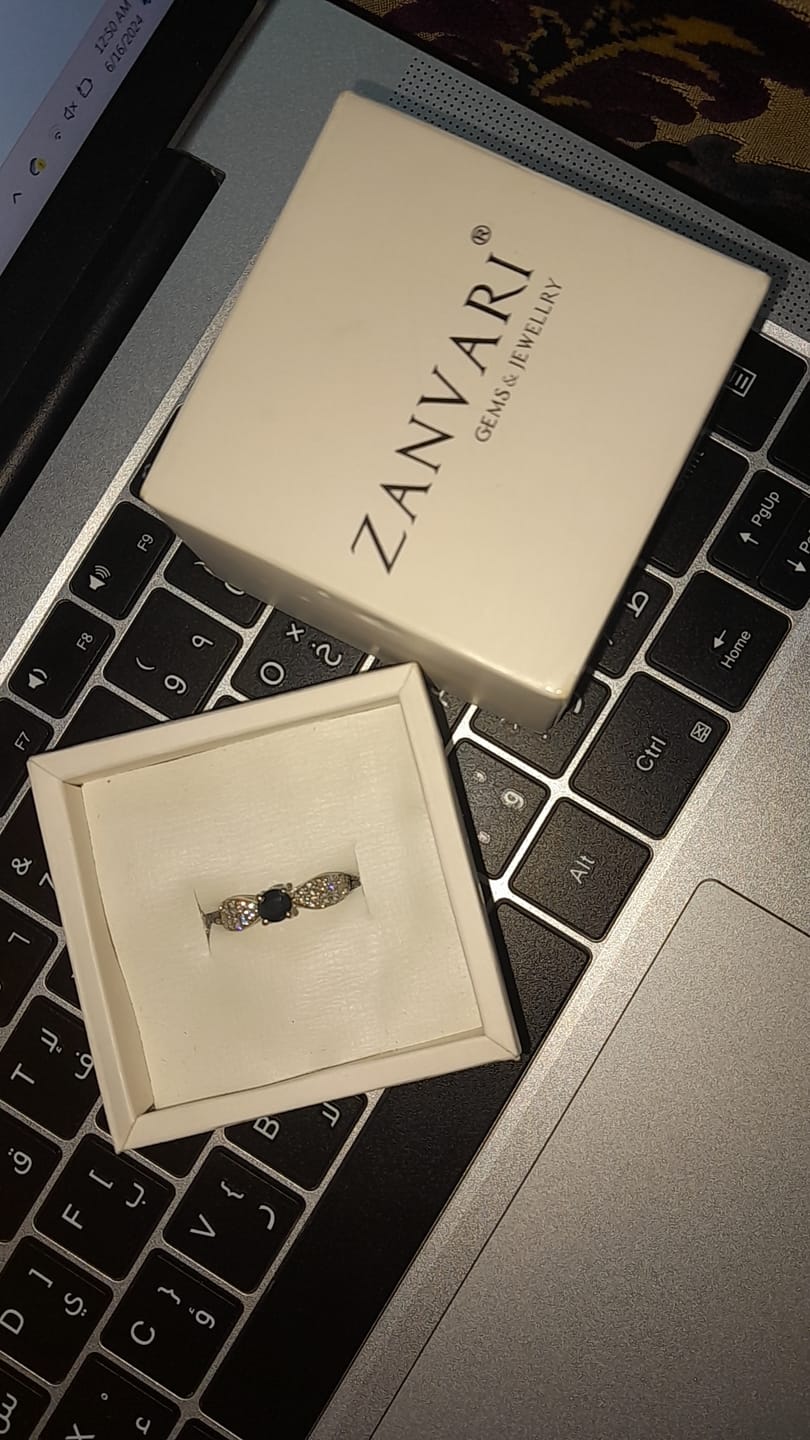 Customer photo review of SERENE SAPPHIRE RING