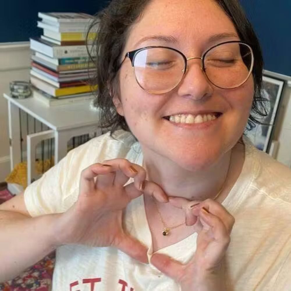 Customer photo review of Circle Photo Necklace
