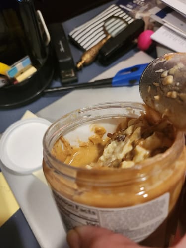 Customer photo review of White Chocolate Pretzel High Protein Peanut Butter Spread