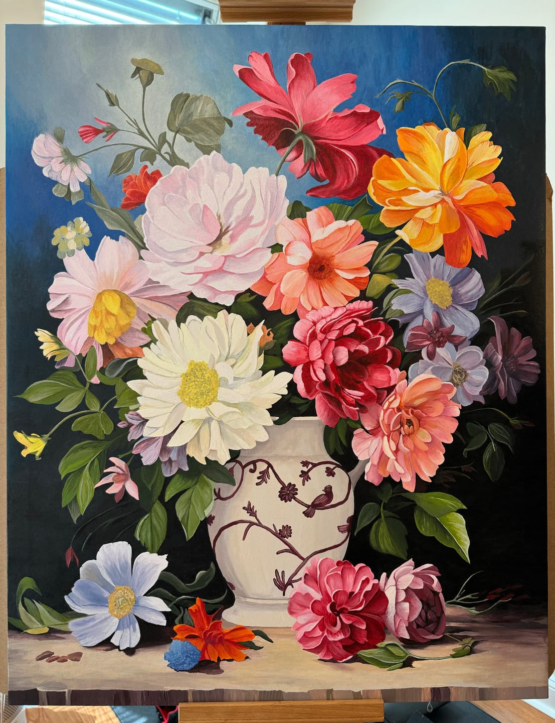 Customer photo review of Colorful Arrangement - Paint by Numbers