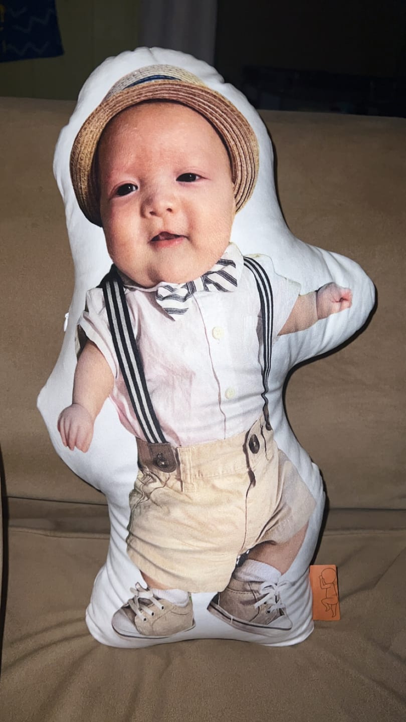 Customer photo review of Photo Birth Pillow