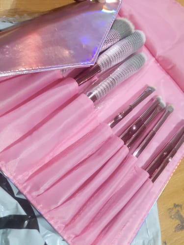 Customer photo review of O.TWO.O 10PCS CHROME BRUSHES SET