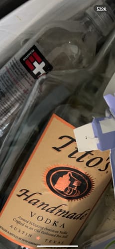 Customer photo review of Titos Vodka