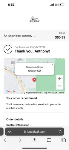 Customer photo review of Strawberry Dream LooseLeaf 5-Pack Wraps (40 Count)