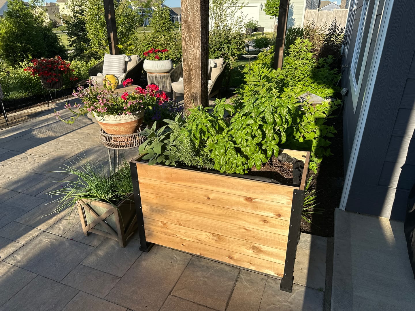 Customer photo review of 18" x 36" Planter Box - 24" Tall