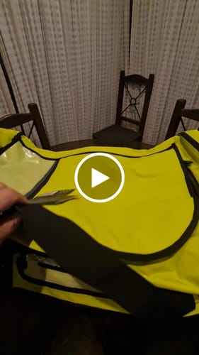 Customer video review of BOLSO XL LLANCALIL 120 LTS VERDE LIMA