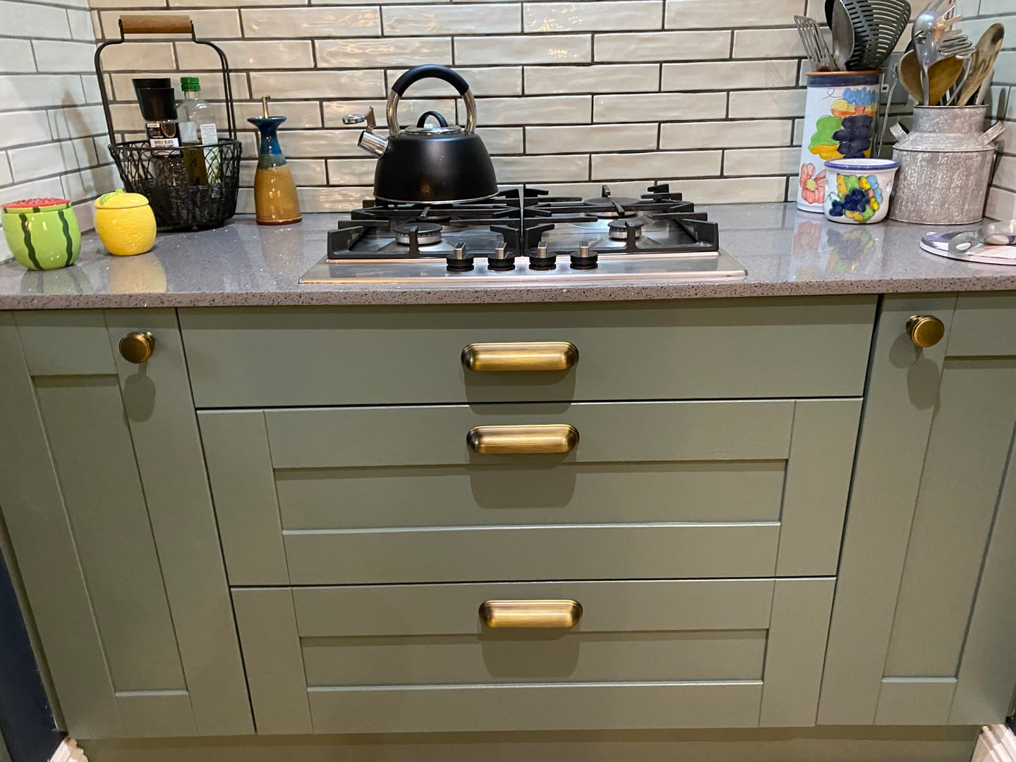 Customer photo review of Calgary Cupboard Handles